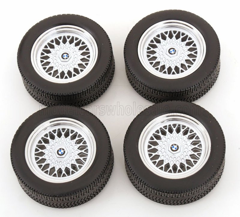 SET 4X WHEELS AND RIMS FOR BMW 6-SERIES M635 CSI (E24) COUPE 1987 - BLACK CHROME