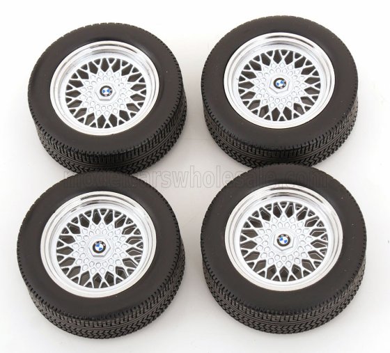 SET 4X WHEELS AND RIMS FOR BMW 6-SERIES M635 CSI (E24) COUPE 1987 - BLACK CHROME