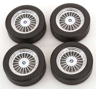 SET 4X WHEELS AND RIMS ALPINA FOR BMW 6-SERIES M635 CSI (E24) COUPE 1987 - BLACK CHROME