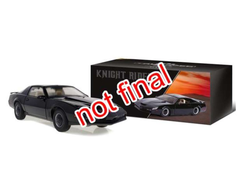 Schaalmodel Knight Rider Kitt, Black 1/18 | Jada | Miniaturen De Kimpe