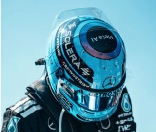 HELMET George Russell Mercedes-AMG PETRONAS F1 Team GP US 2025 1/5