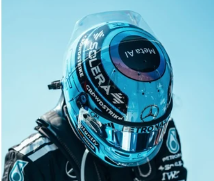 HELMET George Russell Mercedes-AMG PETRONAS F1 Tea