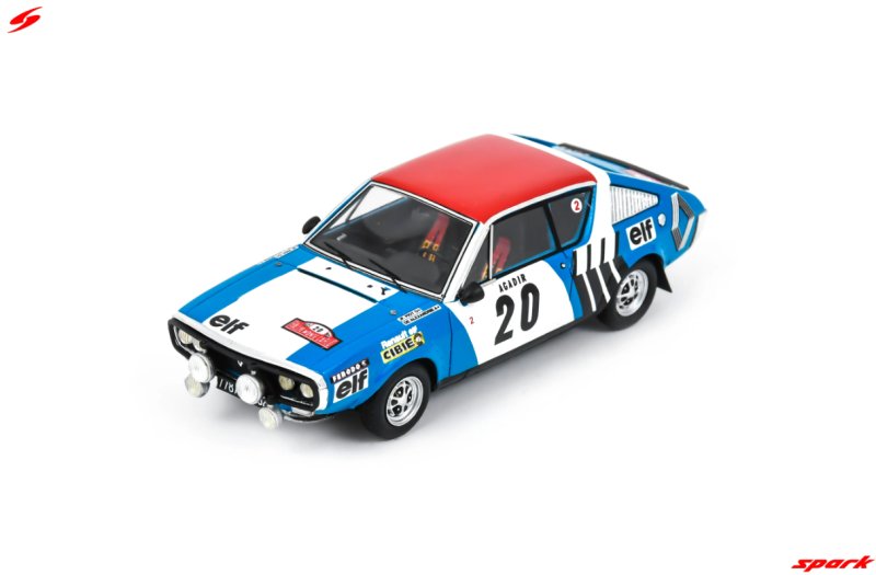 Renault 17 No.20 5th Rally Monte Carlo 1975 J-F. Piot - J. De Alexandris