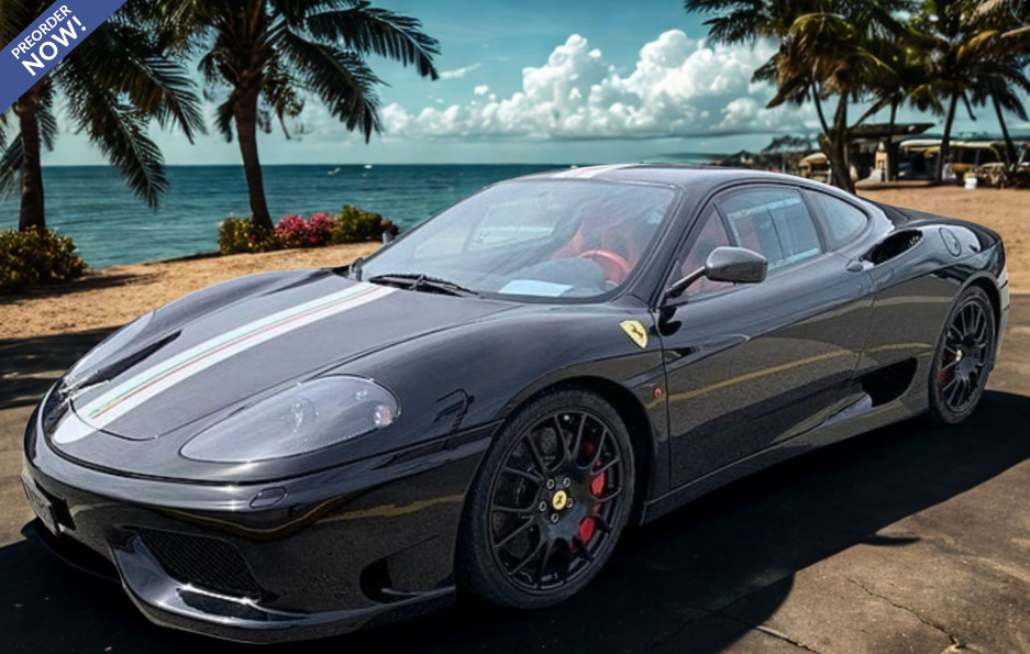 Ferrari 360 Challenge Stradale Nero DS con bandier