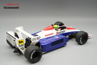 TOLEMAN - F1 TG184 HART TURBO N 19 3rd BRITISH GP (with pilot figure) 1984 AYRTON SENNA