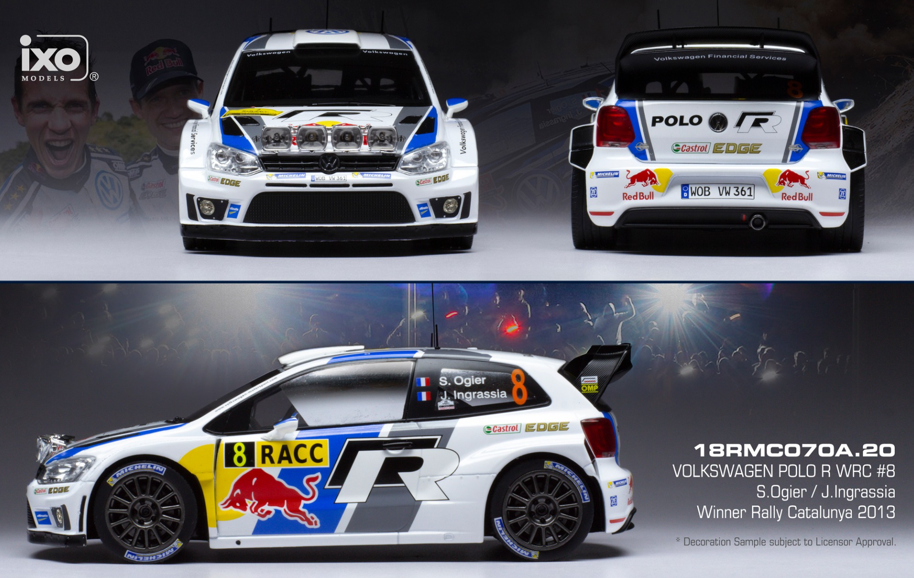 VW Polo R WRC #8 Ogier/Ingrassia Rallye de Catalog