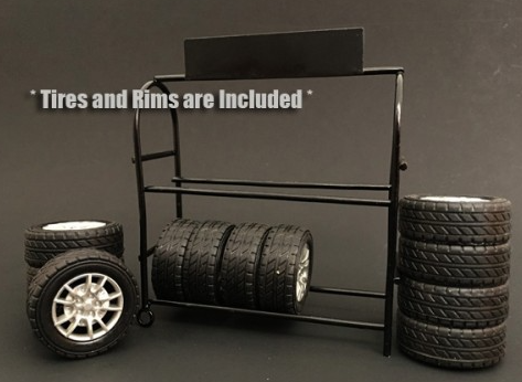 Metalen Banden rek Metal Tire Rack 1/18