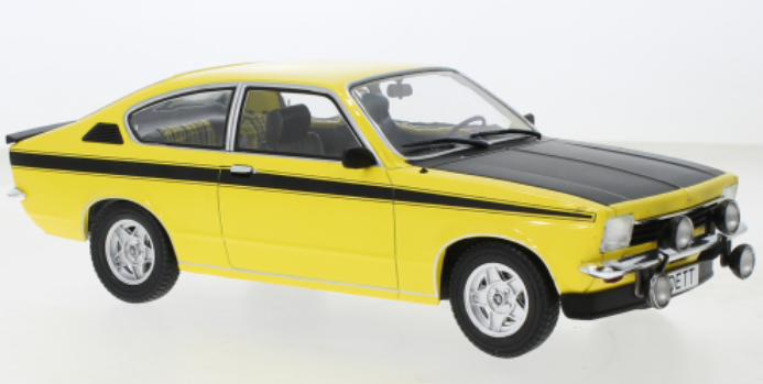 Opel Kadett C Coupe geel