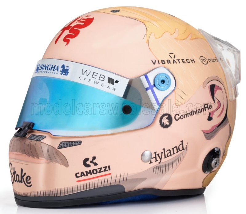 HELMET F1 VALTTERI BOTTAS TEAM STAKE KICK SAUBER N 77 BAHRAIN GP 2023