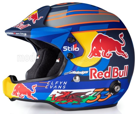 HELMET ELFYN EVANS TEAM TOYOTA YARIS GR RALLY1 HYBRID GAZOO RACING WRT RALLY SEASON 2024