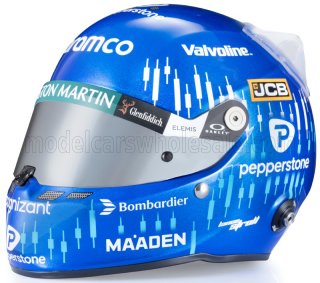 Modèle réduit du casque F1 Aston Martin de Lance Stroll 1/2 - MINI HELMET