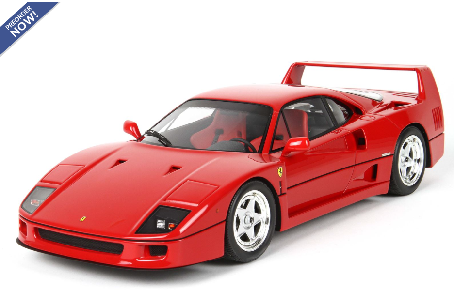 Ferrari F40 1987 Rosso Corsa 322 - sedili rossi