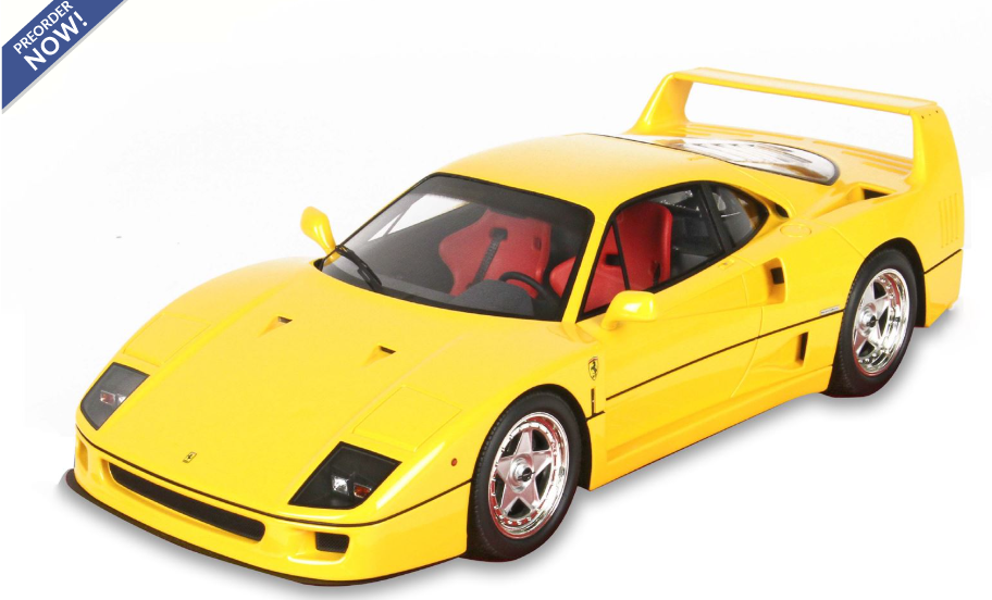 Ferrari F40 1987 Giallo Modena - sedili rossi