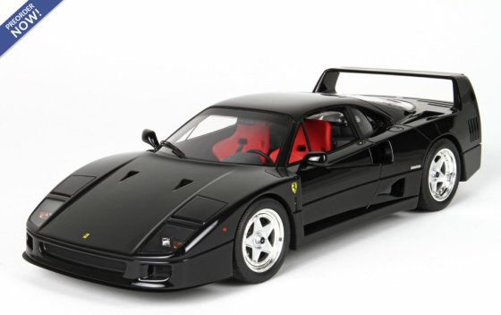 Ferrari F40 1987 Black - sedili rossi