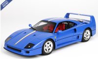 Ferrari F40 1987 Light blue tricolore Italia- seat red