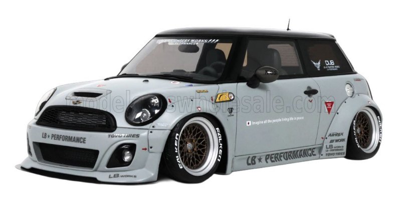 Schaalmodel Mini - Cooper (r56) Lb Nation 2015 - Grey 1/18