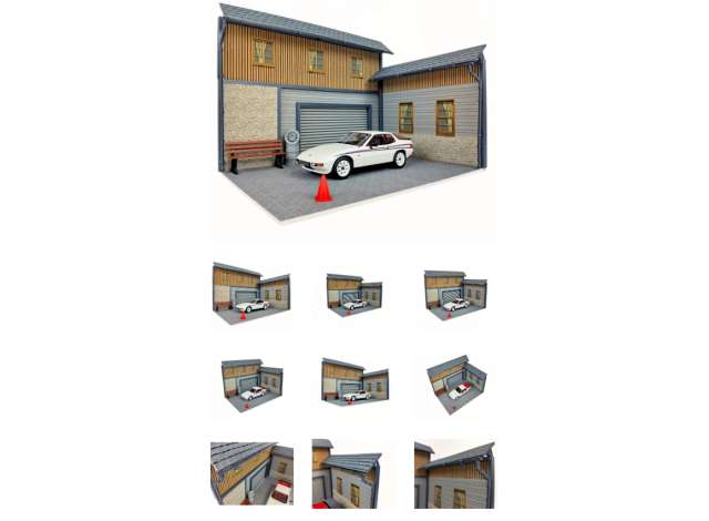 Realistic Model Car Auto Garage
