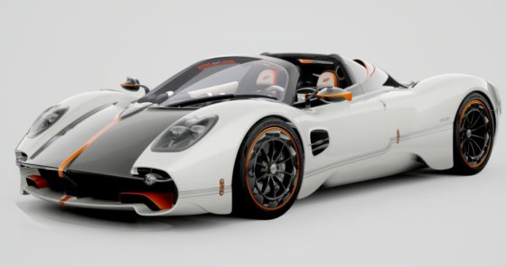 Pagani Utopia Roadster Bianco Benny gloss - open roof