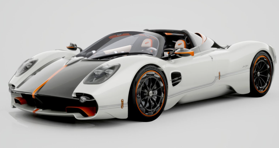 Pagani Utopia Roadster Bianco Benny gloss - open r