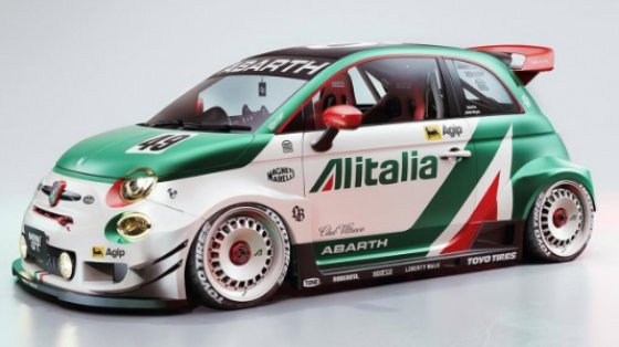 FIAT 595 ABARTH LIBERTY WALK BODY KIT RALLY TRIBUTO 2025