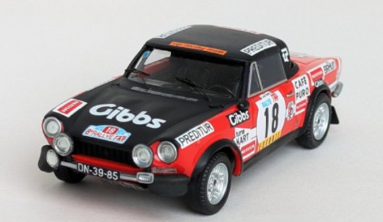 Fiat 124 Sport Spider 1600, TAP Rally, 1974, Cinegra VIP, #18, L.Netto/Jocames, 1:43