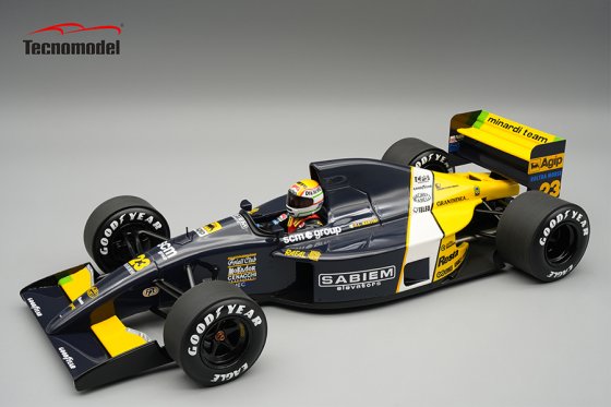 MINARDI - F1 M191 FORD N 23 MONACO GP (with pilot figure) 1991 PIERLUIGI MARTINI