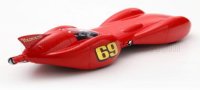 STREAMLINER - REDHEAD N 69 SPEED RECORD 212.040 mph - 341.250 km/h - XX/GS CLASS BONNEVILLE 1987 BILL LATTIN - RED