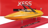 RIVA - MOTORBOOT 32 FERRARI 1990 2x ENGINE V8 - 780CV - (24cm) -  WITH SHOWCASE - YELLOW