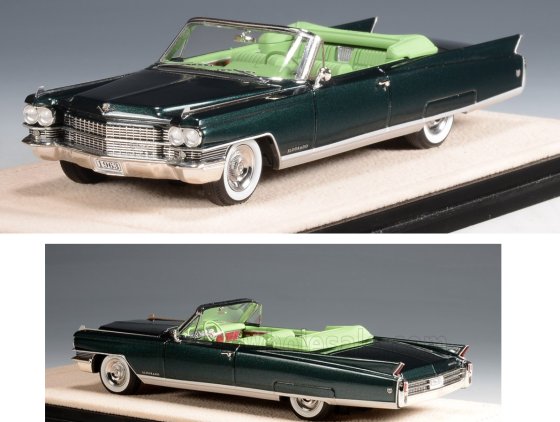 CADILLAC - ELDORADO BIARRITZ CABRIOLET OPEN 1963 - GREEN