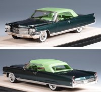 CADILLAC - ELDORADO BIARRITZ CABRIOLET CLOSED 1963 - 2 TONE GREEN