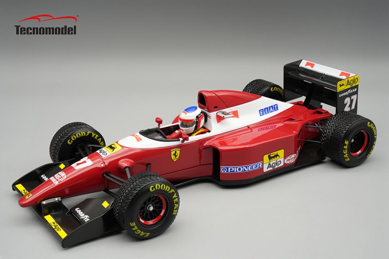 FERRARI - F1 F93A TEAM SCUDERIA FERRARI N 27 BRAZILIAN GP RAIN TIRES (with pilot figure) 1993 JEAN ALESI