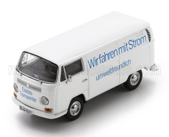 VOLKSWAGEN - T2a VAN WIR FAHREM MIT STROM 1967 - WHITE