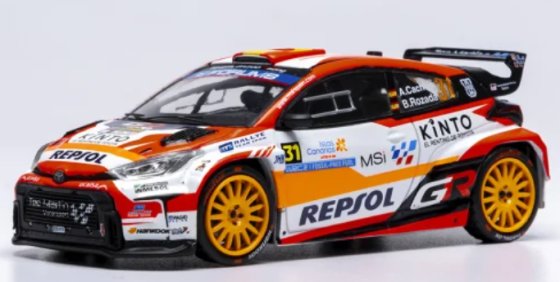 Toyota GR Yaris Rally2, Rally Islas Canaris, 2025, #31, A.Cachon/A.Dumand, 1:43