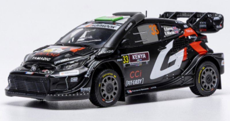 Toyota GR Yaris Rally1, Safari Rallye Kenia, 2025, #33, E.Evans/S.Martin, 1:43