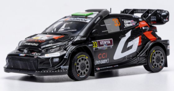 Toyota GR Yaris Rally1, Safari Rallye Kenia, 2025, #33, E.Evans/S.Martin, 1:43