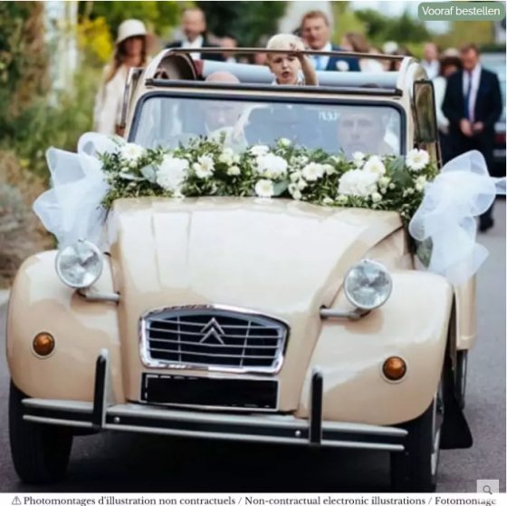 Citroën 2CV 1986 Beige 1/18 - Cadeau de mariage