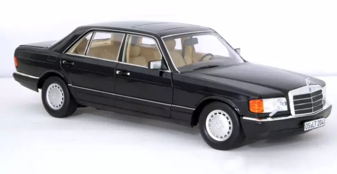 Mercedes-Benz 560 SEL 1991 Zwart 1/18