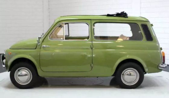 Fiat 500 Giardiniera 1964 Briljant Verdegroen 1:18