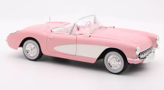 Chevrolet Corvette 1956 Roze/Beige 1:18