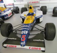 WILLIAMS - F1 RENAULT FW14 N 5 WINNER BRITISH (with pilot driver) 1991 WITH NIGEL MANSELL AND AYRTON SENNA TAXI RIDE FIGURES