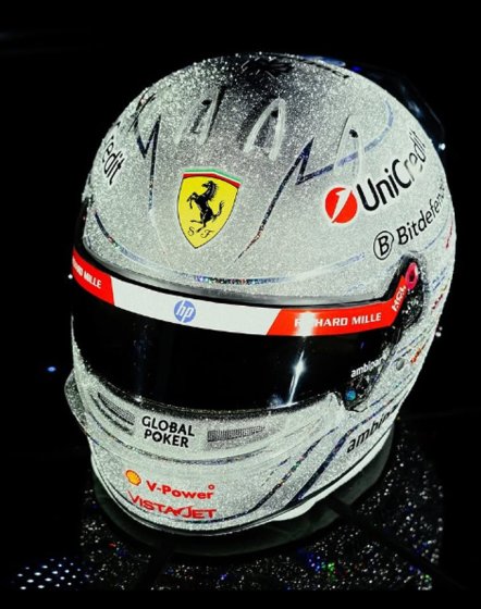 Lewis Hamilton Ferrari Las Vegas GP 2025 helm 1:5 Looksmart