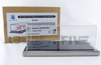 Display Case with Black and Metal base 325x165x125mm.