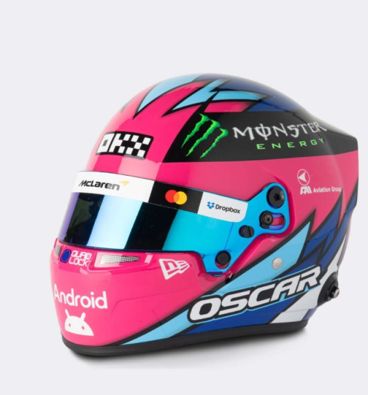 Schaalmodel van Oscar Piastri's McLaren helm GP Las Vegas 2025 1/5 Spark