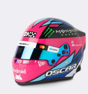 Schaalmodel van Oscar Piastri's McLaren helm GP Las Vegas 2025 1/5 Spark