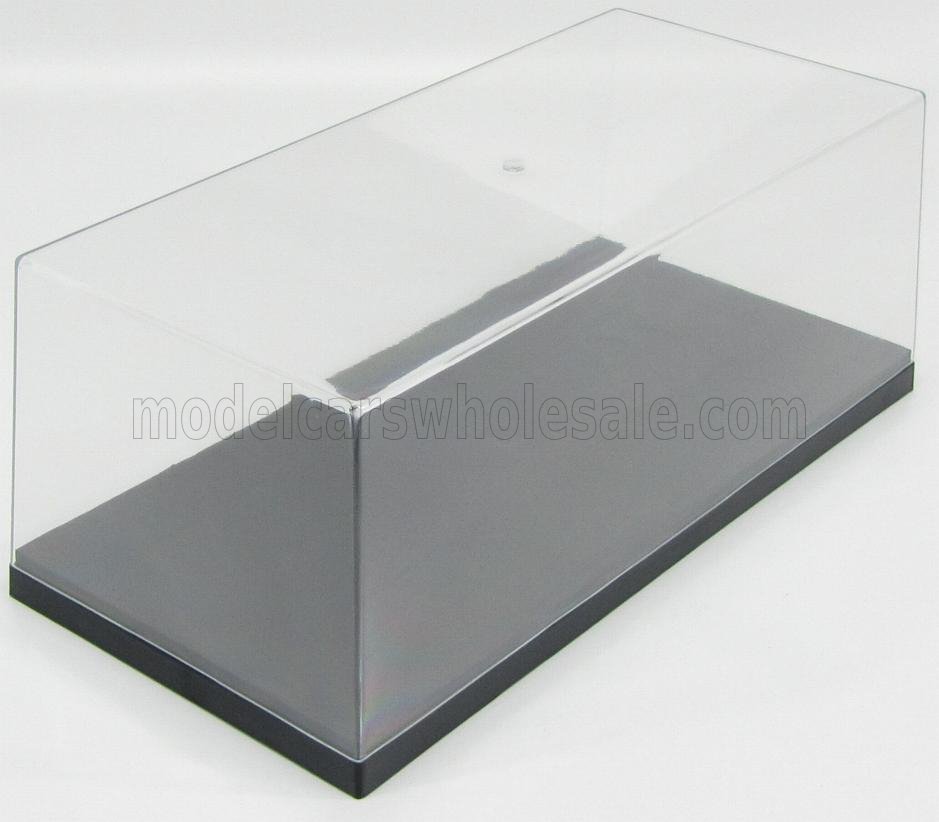 Vitrine 1-18  34cm x 16cm x 11cm  zwarte bodem pla