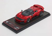 Ferrari F80 option carbone Supercar rouge - jantes bicolores carbone et argent