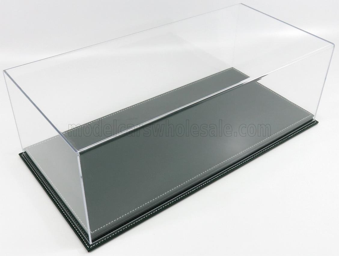 VITRINE DISPLAY BOX - MOLHOUSE BASIS IN GROEN LEER