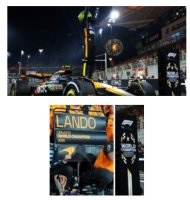 MCLAREN FORMULA 1 TEAM MCL39 LANDO NORRISWORLD CHAMPION ABU DHABI GP 2025 FIGURINE PITBOARD