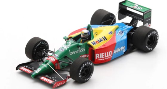 BENETTON B189 N°19 3rd GP Grande Bretagne 1989 Alessandro Nannini