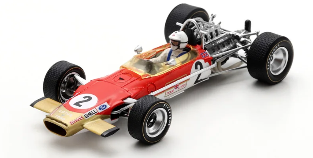 LOTUS 49B N°2 4th GP Monaco 1969 Richard Attwood